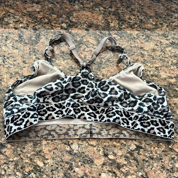CALVIN KLEIN Leopard Animal Logo Bralette | L - Picture 3 of 4